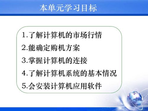 购置与认识计算机 开启信息科技之旅